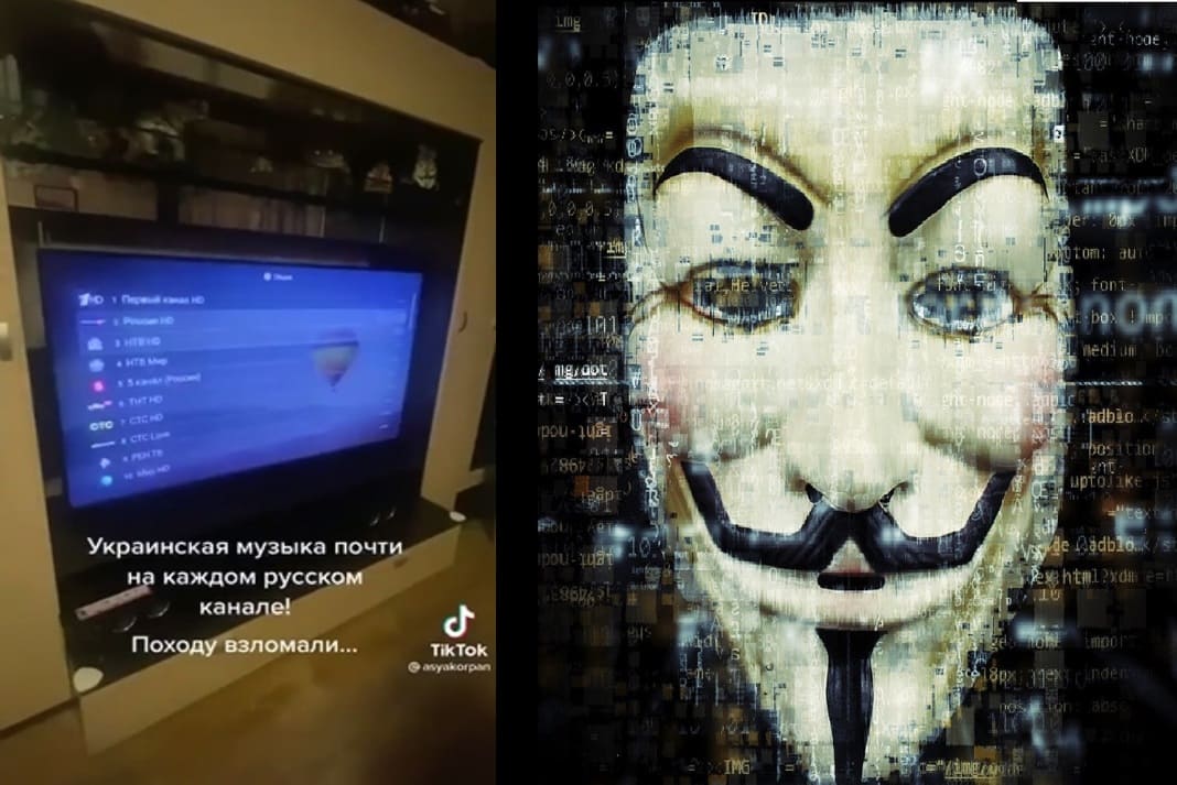 Grupo de hackers ‘Anonymous’ ataca TV russa e coloca música ucraniana a tocar em todos os canais