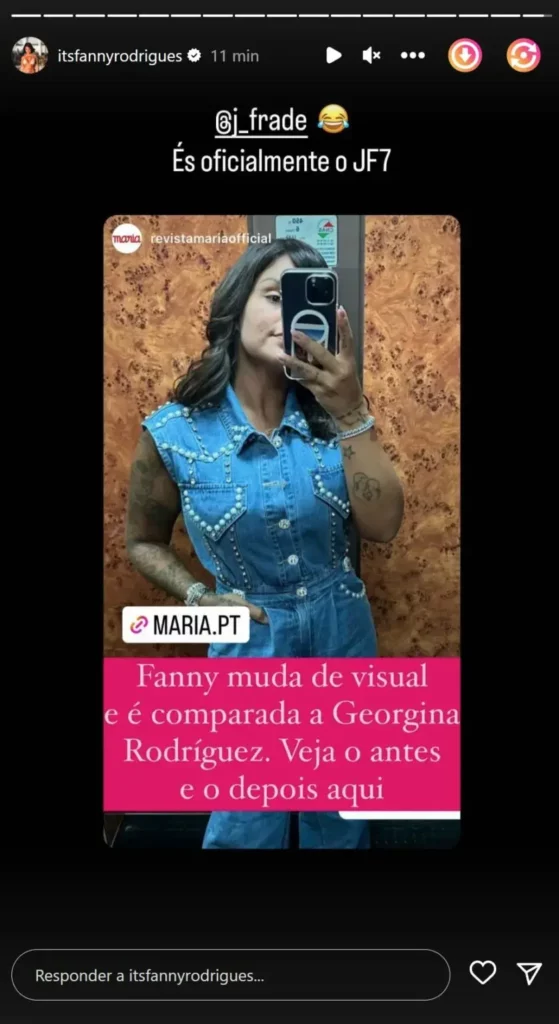 Fanny Rodrigues comparada a Georgina Rodríguez