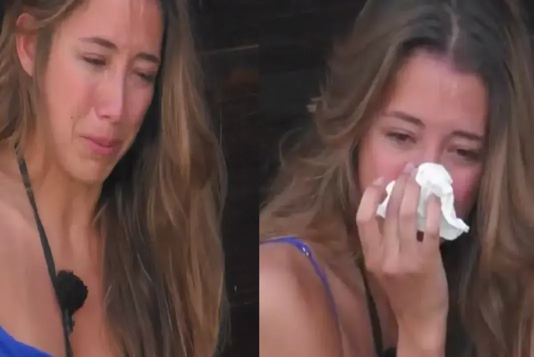 Carolina Aranda desaba em lágrimas